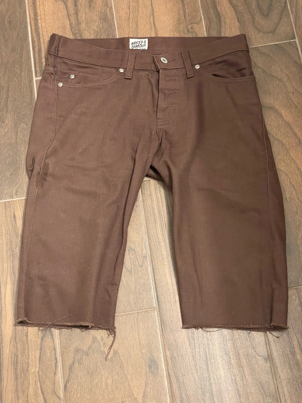 Naked & famous cutoff shorts